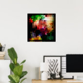 Farbige WährungsCollage Poster (Heimbüro)