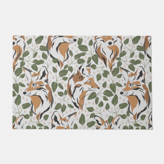 Farbige Waldfüchse Fußmatte (Vorderseite)