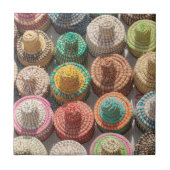 Farbige Waldhütten Fliese (Vorderseite)