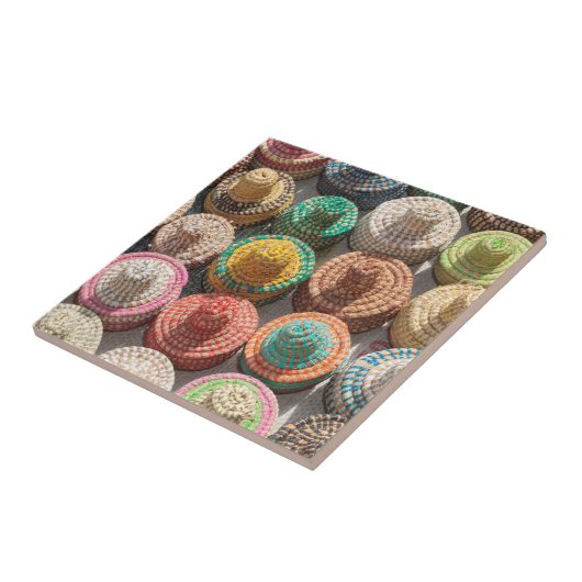 Farbige Waldhütten Fliese (Seite)