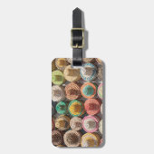 Farbige Waldhütten Gepäckanhänger (Vorderseite vertikal)