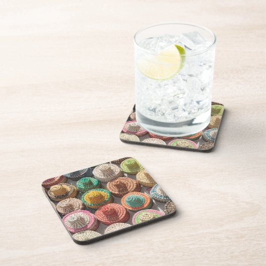 Farbige Waldhütten Getränkeuntersetzer (Rechte Seite)