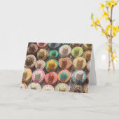 Farbige Waldhütten Karte (Gelbe Blume)