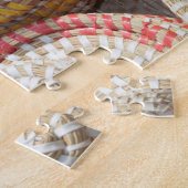 Farbige Waldhütten Puzzle (Seite)