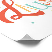 Farbige Waschküche Typografie mit Polka Docks Poster (Ecke)