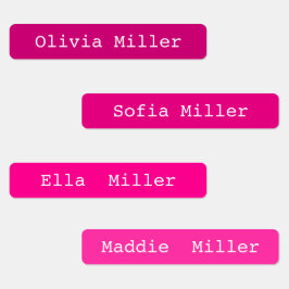 Farbige, wasserdichte Namensschilder für die Schul Etiketten