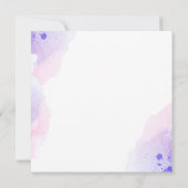 Farbige Wasserfarbe Danke Karte (Rückseite)