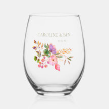 Farbige Wasserfarbe Florale Elegante Benutzerdefin