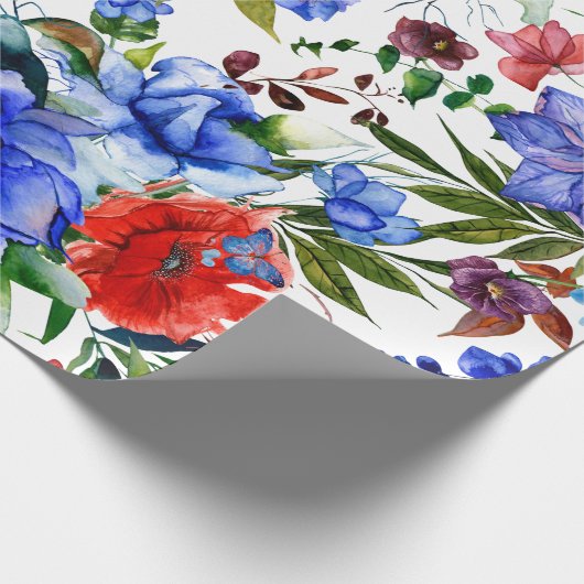 Farbige Wasserfarbe Geschenkpapier (Ecke)