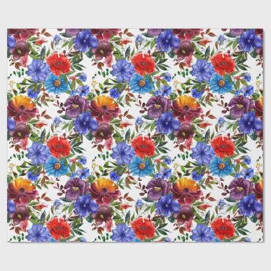 Farbige Wasserfarbe Geschenkpapier (Flach)