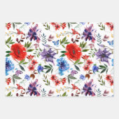 Farbige Wasserfarbe Geschenkpapier Set (Vorderseite 2)