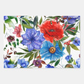 Farbige Wasserfarbe Geschenkpapier Set (Vorderseite)