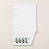 Farbige Wasserfarbe Hummingvögel Blume Badhandtuch Set (Handtuch)