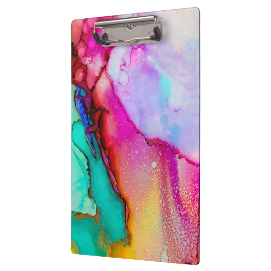 Farbige Wasserfarbe Klemmbrett (Links)