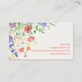 Farbige Wasserfarbe Visitenkarte (Rückseite)