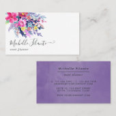 Farbige Wasserfarbe Visitenkarte (Vorne/Hinten)