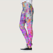 Farbige Wasserfarbe Yoga Leggings (Links)