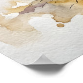 Farbige Wasserfarben-Baum-des-Lebens-Fantasy-Paste Poster (Ecke)