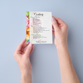 Farbige Wasserfarben Blumenbeet-Rahmen Flyer (Gruppe)