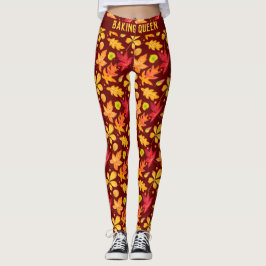 Farbige Wasserfarben Der Herbst lässt Personalisie Leggings