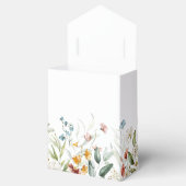 Farbige Wasserfarben Florals Zelt Gefallen Box Geschenkschachtel (Geöffnet)