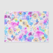 Farbige Wasserfarben Frühlingsblumen 1 Seidenpapier (Vorderseite)