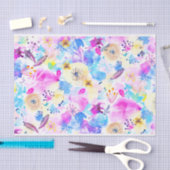 Farbige Wasserfarben Frühlingsblumen 1 Seidenpapier (Handwerk)