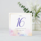 Farbige Wasserfarben-Hochzeitskarte Einladung (Stehend Vorderseite)