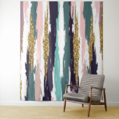 Farbige Wasserfarben Pinselstriche Wandteppich (Beispiel)