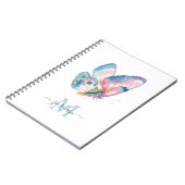 Farbige Wasserfarben-Schmetterlinge mit Ihrem Mono Notizblock (Linke Seite)