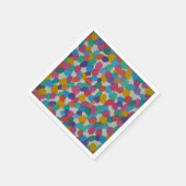 Farbige Wasserfarben Serviette (Ecke)