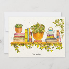 Farbige Wasserfarben, virtuelle Bibliothek Einladung