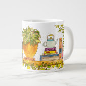 Farbige Wasserfarben, virtuelle Bibliothek Jumbo-Tasse (Vorderseite Rechts)
