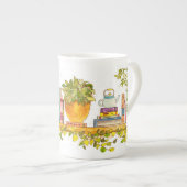 Farbige Wasserfarben, virtuelle Bibliothek Porzellantasse (Vorderseite Rechts)