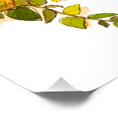 Farbige Wasserfarben, virtuelle Bibliothek Poster (Ecke)