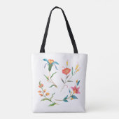 Farbige Wasserfarbenblume Tasche (Rückseite)