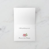 Farbige Wasserfarbenflora Vielen Dank Note Card Dankeskarte (Innenseite)