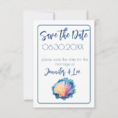 Farbige Wasserfarbenskalbe Save the Date Einladung (Vorderseite)