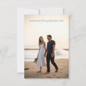 Farbige Wasserfarbenskalbe Save the Date Einladung (Rückseite)