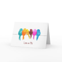 Farbige Wasserfarbenvögel leuchten auf Me Note Car