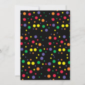 Farbige Wasserrutsche Geburtstag | Party Einladung (Rückseite)