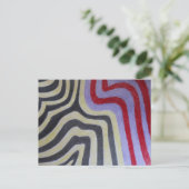 Farbige Waves Postkarte (Stehend Vorderseite)