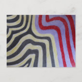 Farbige Waves Postkarte (Vorderseite)