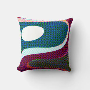 Farbige Wavy Abstrakt 612 Kissen