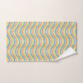 Farbige Wavy Lines Badetuch Set (Handtuch)