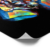 farbige weibliche Anatomie des Körpers abstrakte K Poster (Ecke)