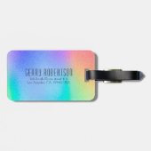 Farbige, weiche Farben - Gepäckanhänger im Hinterg (Rückseite horizontal)