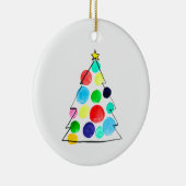 Farbige Weihnachtsbaumfarbe Keramik Ornament (Rechts)
