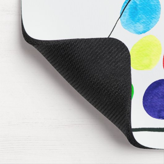 Farbige Weihnachtsbaumfarbe Mousepad (Ecke)