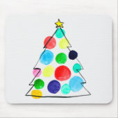 Farbige Weihnachtsbaumfarbe Mousepad (Vorne)